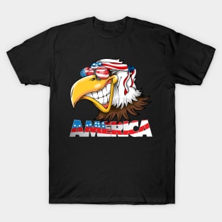 American Eagle Red White And Blue Patriot T-Shirt